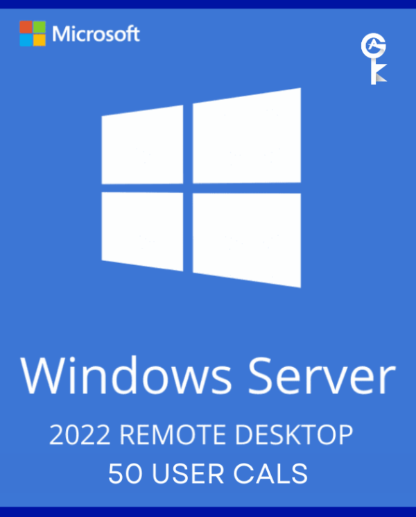 Buy Windows server 2022 Remote Desktop Services 50 User CALs